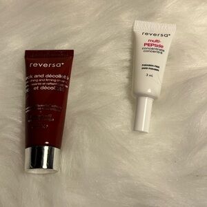 Reversa Neck & Décolleté Cream + Multi-Peptide Concentrate - Burgundy & White